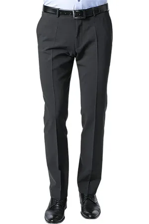 Roy Robson Herren Hose meliert Slim Fit