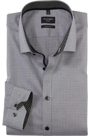 Olymp Herren Hemd gemustert Slim Fit