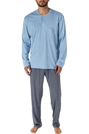 Calida Herren Pyjama Jersey-Baumwolle Gemustert