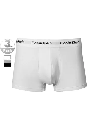 Calvin Klein Herren Trunks Baumwolle & Mix unifarben
