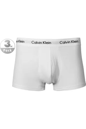 Calvin Klein Herren Trunks Baumwolle & Mix unifarben