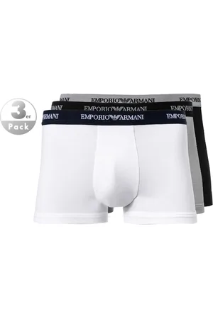 Emporio Armani Herren Trunks Baumwolle & Mix unifarben
