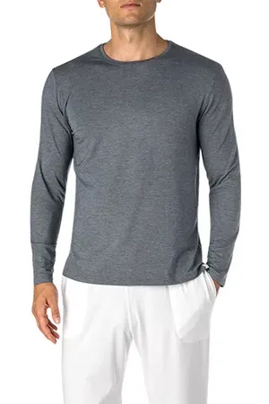 DEREK ROSE Herren Longsleeve Modal unifarben