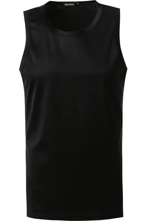 Ermenegildo Zegna Herren Tanktop Reine Baumwolle unifarben