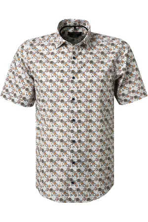 Casa Moda Herren Kurzarmhemd geblümt