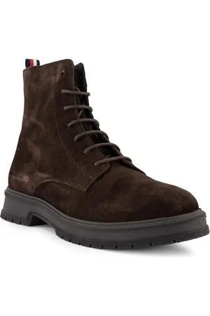 Tommy Hilfiger Herren Schnürboots Velours