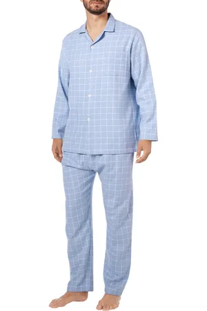 Novila Herren Pyjama Popeline Stoff Kariert