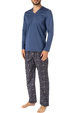 Novila Herren Pyjama Baumwolle & Mix Gemustert