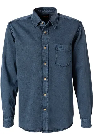HUGO BOSS Herren Overshirt meliert