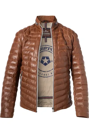 Milestone Herren Lederjacke unifarben