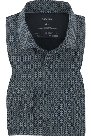 Olymp Herren Hemd gemustert Slim Fit