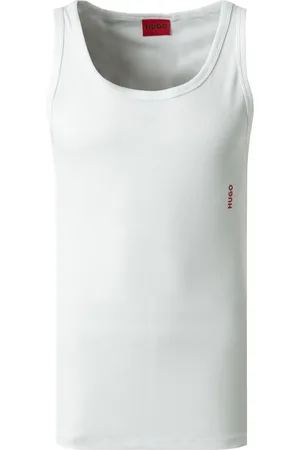 HUGO BOSS Herren Tank Top Baumwolle & Mix unifarben
