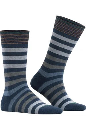 Burlington Herren Socken Baumwolle & Mix Gestreift