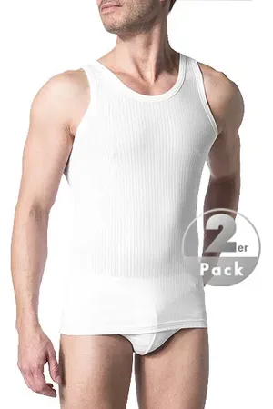 Schiesser Herren Tanktops Baumwolle & Mix unifarben