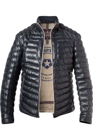 Milestone Herren Lederjacke unifarben