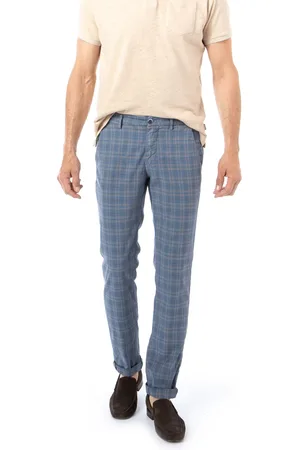 Masons Herren Hose kariert Slim Fit
