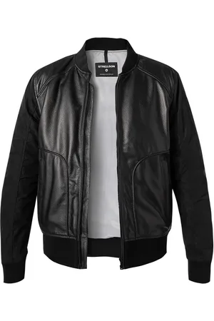 Strellson Herren Lederjacke unifarben