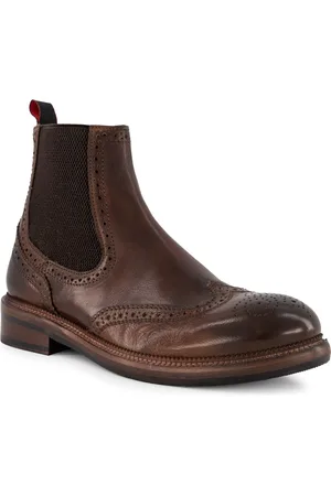 Prime Herren Chelsea Boots Leder geprägt