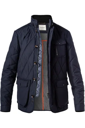handstich Herren Steppjacke unifarben