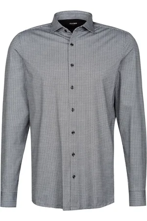 Olymp Herren Hemd gemustert Slim Fit