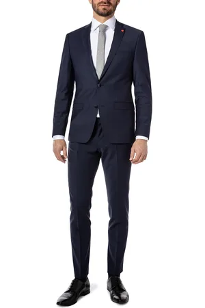 Roy Robson Herren Anzug kariert Slim Fit