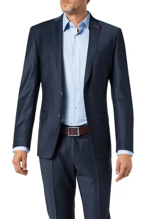 Roy Robson Herren Sakko meliert Slim Fit