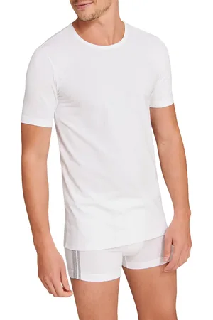 Schiesser Herren T-Shirts Reine Baumwolle unifarben