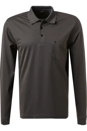 Ragman Herren Polo-Shirt meliert