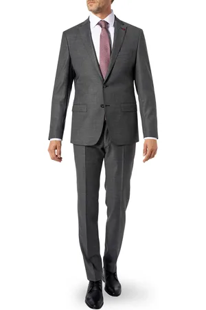 Roy Robson Herren Anzug meliert Slim Fit