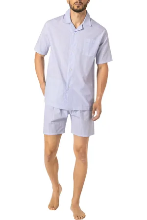 Novila Herren Pyjama Popeline Stoff Gestreift