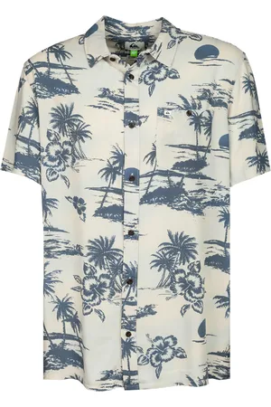 Quiksilver Herren Kurzarmhemd geblümt