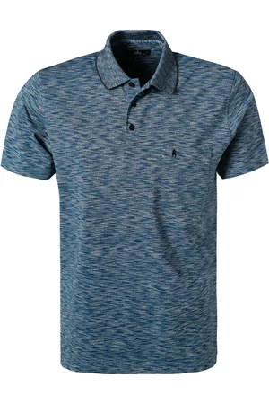 Ragman Herren Polo-Shirt meliert