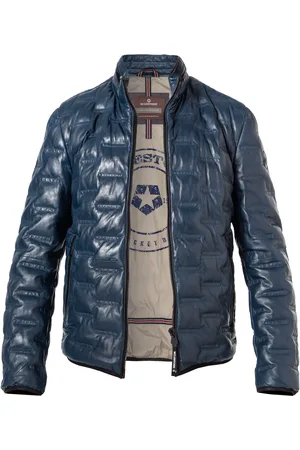 Milestone Herren Lederjacke unifarben