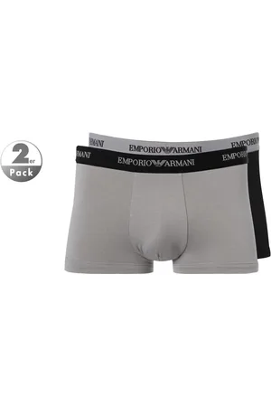 Emporio Armani Herren Trunks Baumwolle & Mix unifarben