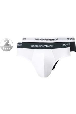 Emporio Armani Herren Slips Baumwolle & Mix unifarben