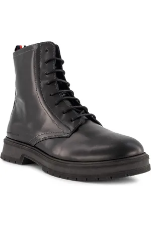 Tommy Hilfiger Herren Schnürboots Glanzleder