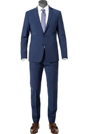 Strellson Herren Anzug meliert Slim Fit