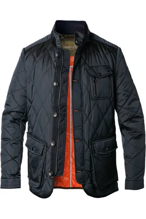 handstich Herren Steppjacke unifarben