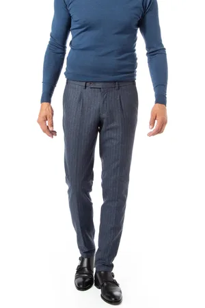 Hiltl Herren Hosen gestreift Slim Fit