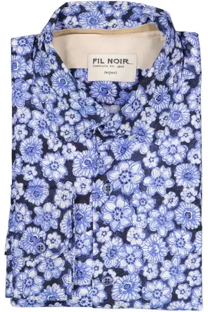 Fil Noir Herren Hemd gemustert