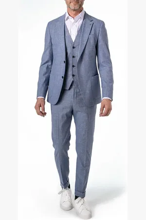 Strellson Herren Anzug meliert Slim Fit