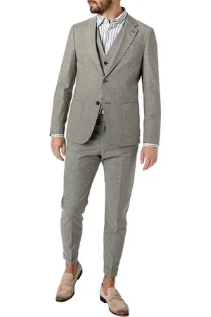 Strellson Herren Anzug meliert Slim Fit