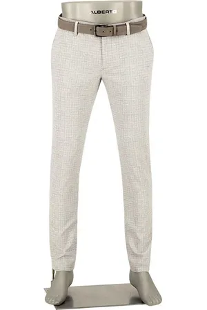 Alberto Herren Hose kariert Slim Fit