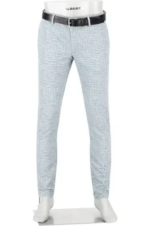 Alberto Herren Hose kariert Slim Fit