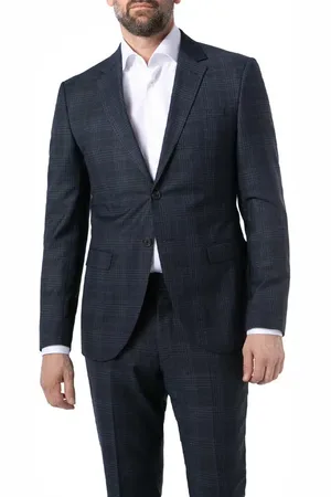 JOOP! Herren Sakko kariert Slim Fit