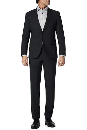 HUGO BOSS Herren Anzug meliert Slim Fit