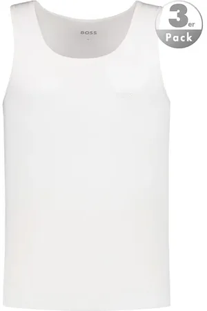 HUGO BOSS Herren Tanktops Reine Baumwolle unifarben