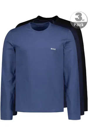 HUGO BOSS Herren Longsleeve Reine Baumwolle