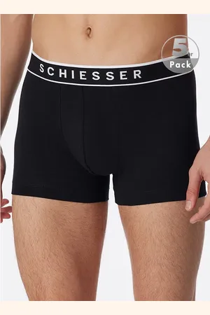 Schiesser Herren Shorts Baumwolle & Mix unifarben