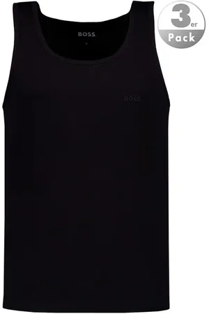 HUGO BOSS Herren Tanktops Reine Baumwolle unifarben